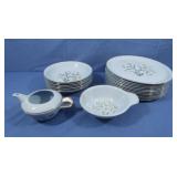 Skytone by Homer Laughlin,21pcs,some w/Chips