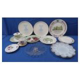 Glass Serving Tray,Commemorative Plate,Tea Cups &