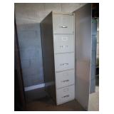 Metal Filing Cabinet 5 Drawer 15"W