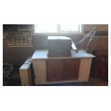 Work Bench White Top incl 3 Drawer Cabinet 26x48"
