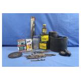 Drill Bits,2 John Deere Oil Filters,Funnel&more