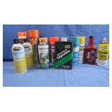 Partial Cans of Marking Paint,Turpentine&more