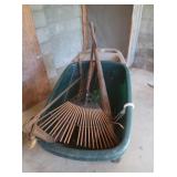 2 Wheel Heavy Duty Lawn Cart,Cross Cut Saws&more