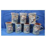 Grapevine Pottery Mugs