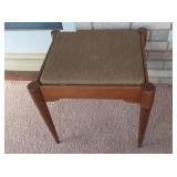 Vintage Padded Stool 19x17x18"