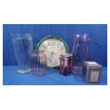 Vases,Clock,Tins