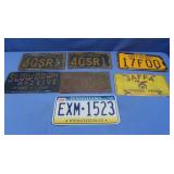 Vintage & other License Plates