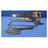 Hand Saws,Vintage Meat Cleaver