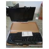 NIB Staples Keyboard (Wired) &Samsung Monitor