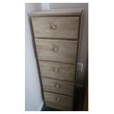 Painted Chest of Drawers 13x15x41"