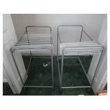 Rolling Metal Trouser Organizers 26x16x28"