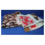 2 Hand Stitched Quilts 72x64" &80x55"