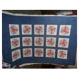 Hand Stitched Quilt 92x64"