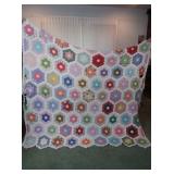 Hand Stitched Quilt 73x60"