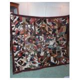 Hand Stitched Quilt 66x74"