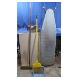Ironing Board,Vintage B&D Iron,Sm Push Broom&more