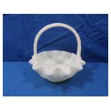Fenton Satin Glass Basket
