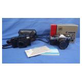 Canon AE-1 Camera &Canon Sure Shot Camera