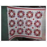 Hand Stitched Quilt 76x66"