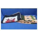 2 Hand Stitched Quilts 74x88" Unfinished &26x78"