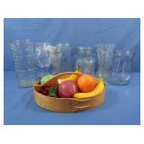 Vases &Artificial Fruit