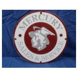 Mercury Sales&Service Porcelain Sign