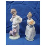Lladro "Valencia Girl With Oranges" #4841&"Daisia