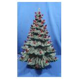 Vintage 22" Ceramic Christmas Tree,Lighted,No Star