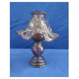 Vintage Fairy Lamp,Cabbage Rose,Iridescent Pink