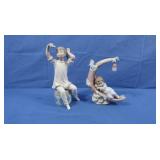 Lladro "Heavenly Slumber Boy" #6479 and "Girl