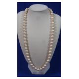 Dyed Cultured Pearl Necklace-Sterling Clasp
