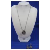 Sterling Sombrero Necklace&Earring Set