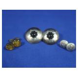 3 Pair Sterling Earrings-1 pr. w/Onyx