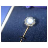 Sterling Gold Plated,Wedgewood Stick Pin,Vintage