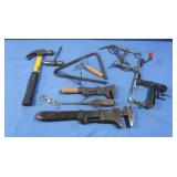 Vintage Pipe Wrench,Dinner Triangle,Horse