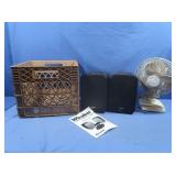 Homes Fan (Works),Recoton Speakers (No