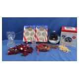 Christmas Vignette Globe w/Box,US Glass