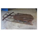 Metal Runner Sled,One Runner Broken 50x14"
