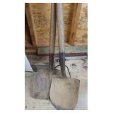 Spade Shovel 55",3 Pronged Pitch Fork&Flat Shovel