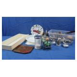 Misc Kitchen Items-S&P Shakers,Knives,Wine Bottle