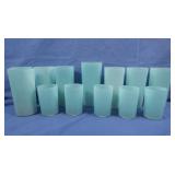 Light Blue Frosted Drinking Glasses,Water &Juice