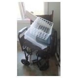 Drive Foldable Wheel Chair &Storage Bin
