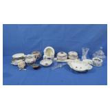 Vintage Trinket Dishes,Hair Collector,Potpourri