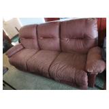 Reclining Sofa,Faux Leather 87x30x37"