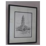 Framed Artwork Masonic Memorial Alexandria VA