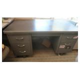 Office Desk- Metal,6 Drawers 55x30x29"