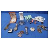 Costume Necklaces,Watches