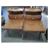 2 Wooden End Tables 20x28"