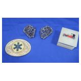 Alabaster Trinket Box,Vintage Belt Buckles