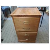 Wooden 2 Drawer File Cabinet
